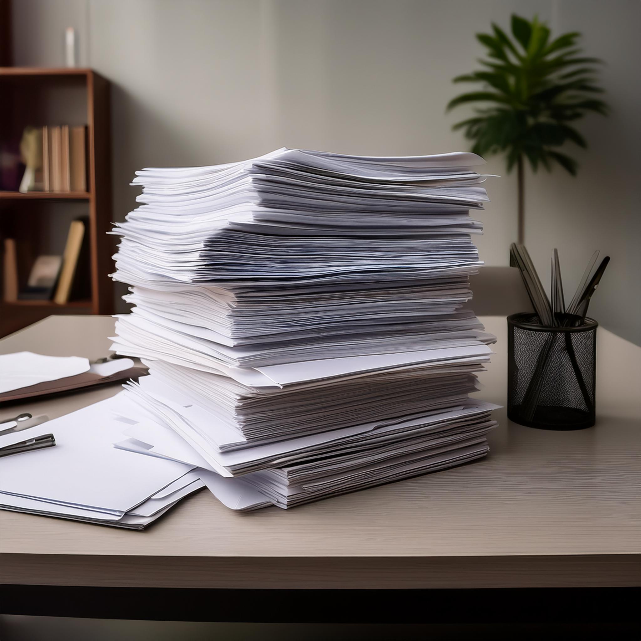 Steuerberatung für Unternehmen, Dokumente und Verträge auf einem Schreibtisch